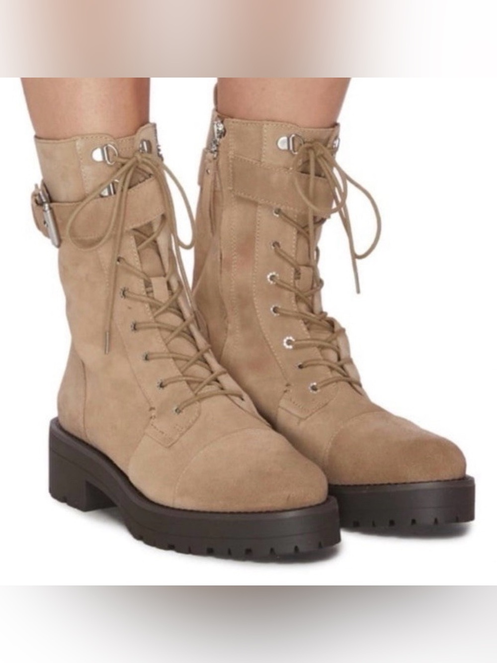 Sam Edelman Juno Suede Combat Boots